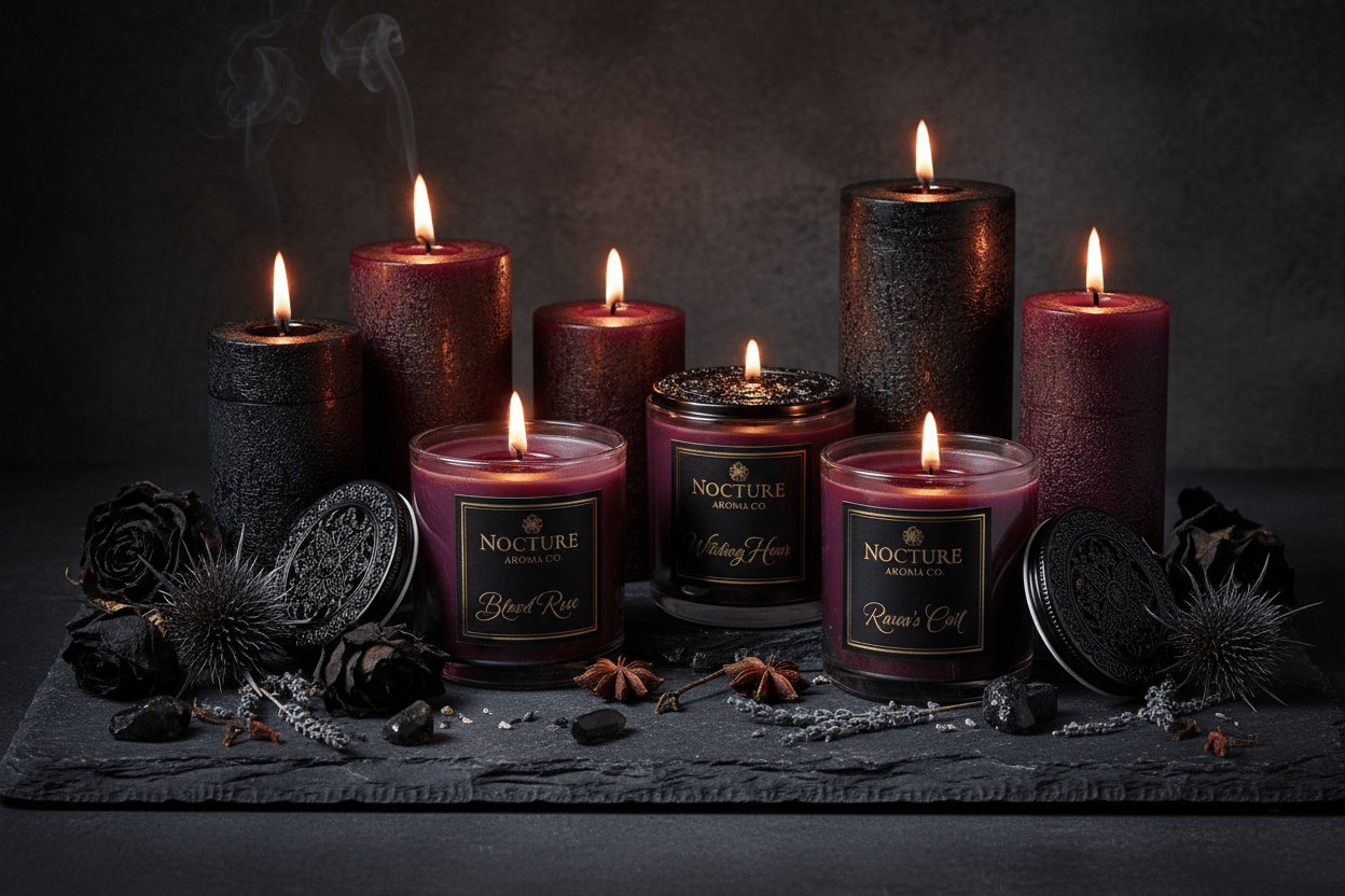 Scented Candles - The Dark Rose Emporium