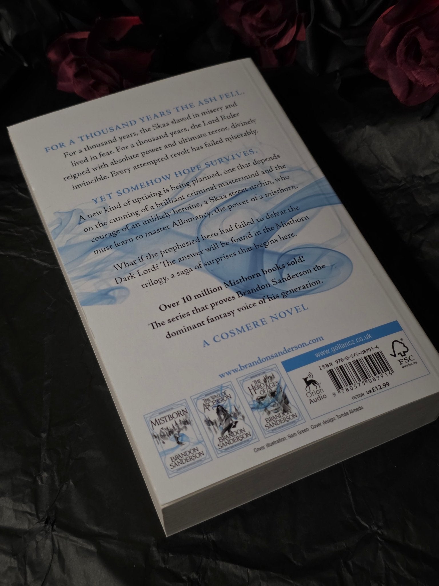 Mistborn, by Brandon Sanderson - Book - The Dark Rose Emporium