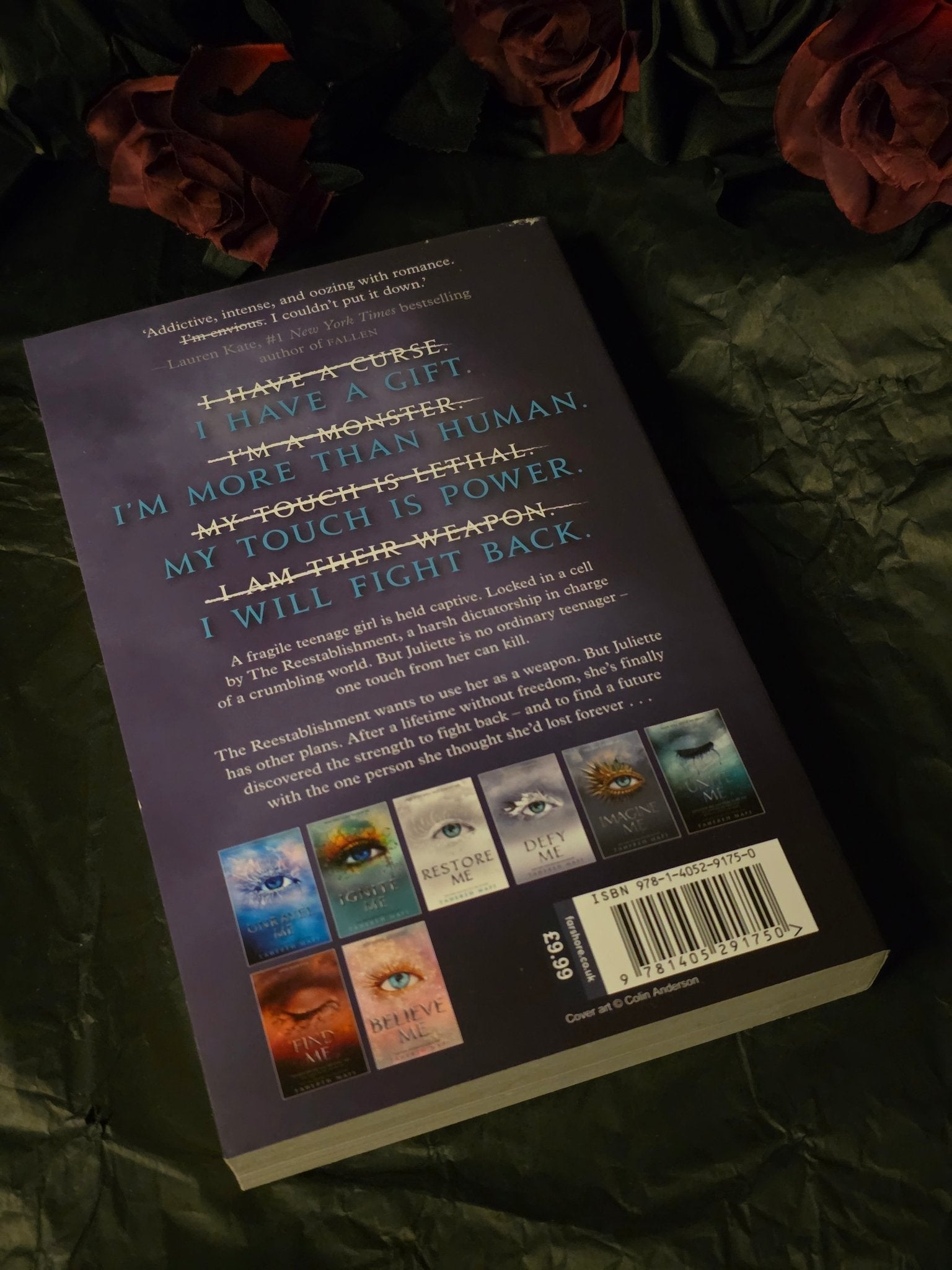 Shatter Me, by Tahereh Mafi - Book - The Dark Rose Emporium