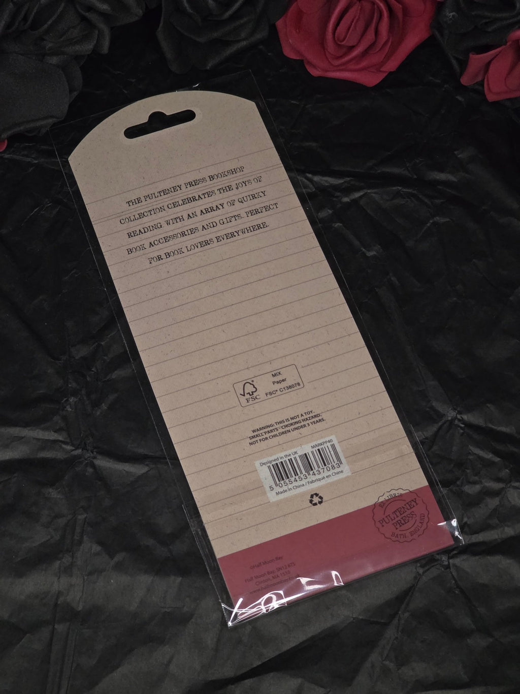 A Book a Day Keeps Reality Away – Bookmark with Sticky Tabs - The Dark Rose Emporium