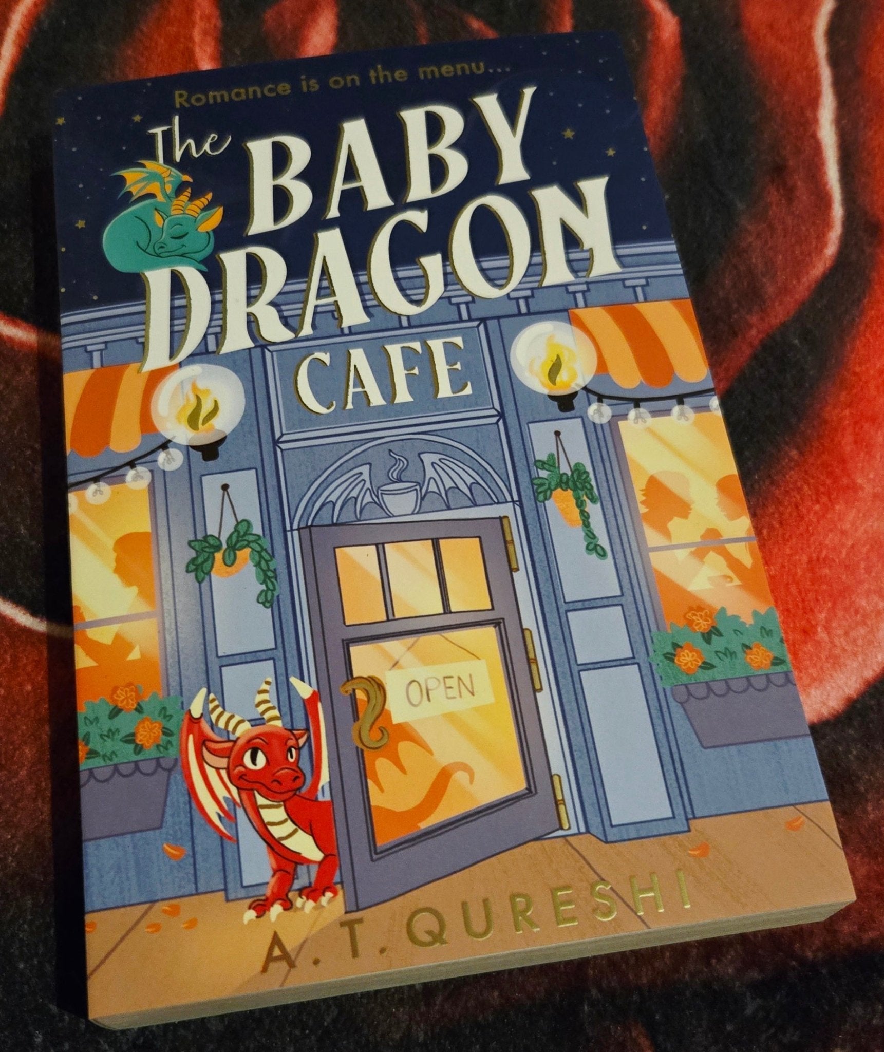 The Baby Dragon Cafe (The Baby Dragon-series 1), by A.T. Qureshi (softback, english edition) - Book - The Dark Rose Emporium