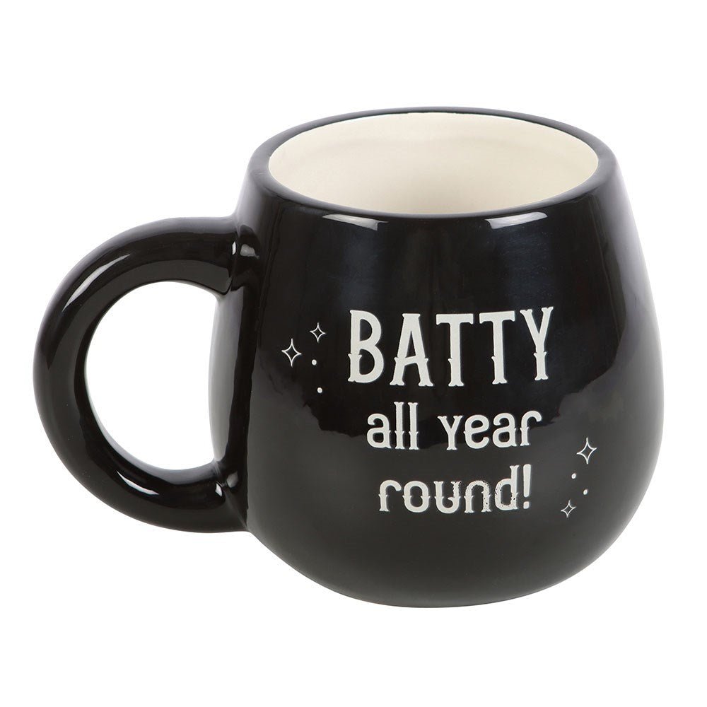 Batty All Year Round Rounded Ceramic Peekaboo Mug - Mug - The Dark Rose Emporium
