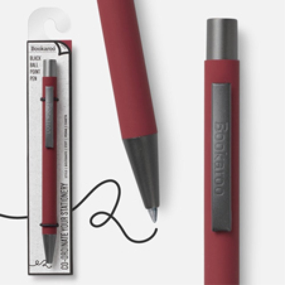 Bookaroo Pen – Dark Red - Stationery - The Dark Rose Emporium