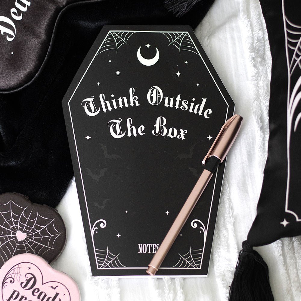 Coffin Shaped Notebook - Notepad - The Dark Rose Emporium
