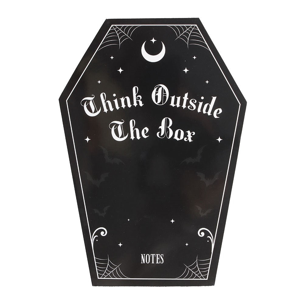 Coffin Shaped Notebook - Notepad - The Dark Rose Emporium