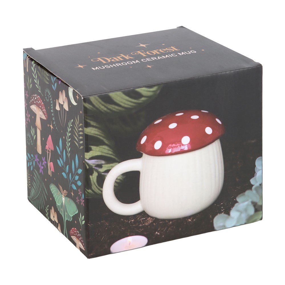 Mushroom Shaped Ceramic Mug - Mug - The Dark Rose Emporium