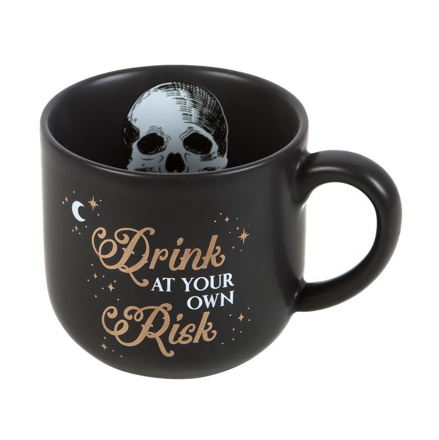 Drink At Your Own Risk Ceramic Mug - Mug - The Dark Rose Emporium