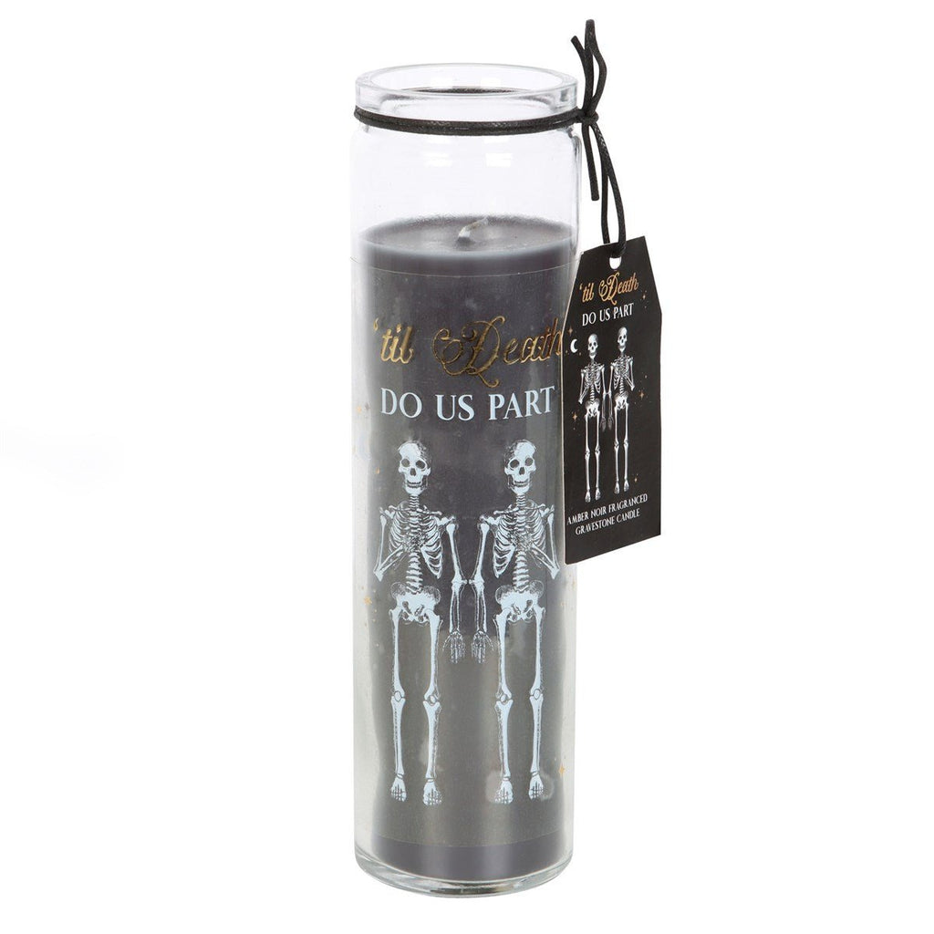 Til Death Do Us Part Amber Noir Fragranced Tube Candle - Candle - The Dark Rose Emporium