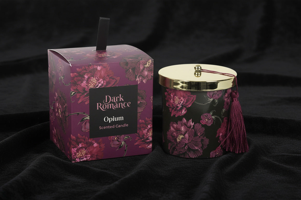 Dark Romance Opium Scented Candle - Candle - The Dark Rose Emporium