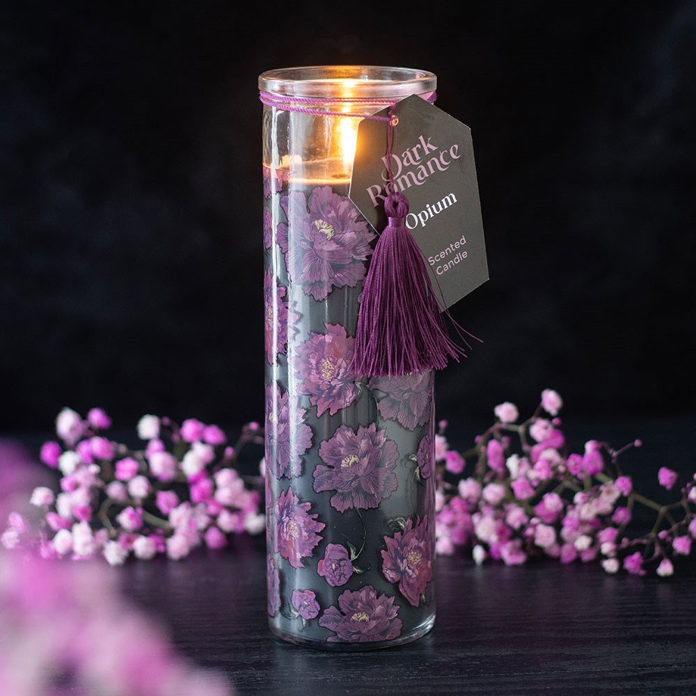 Dark Romance Opium Scented Tube Candle - Candle - The Dark Rose Emporium