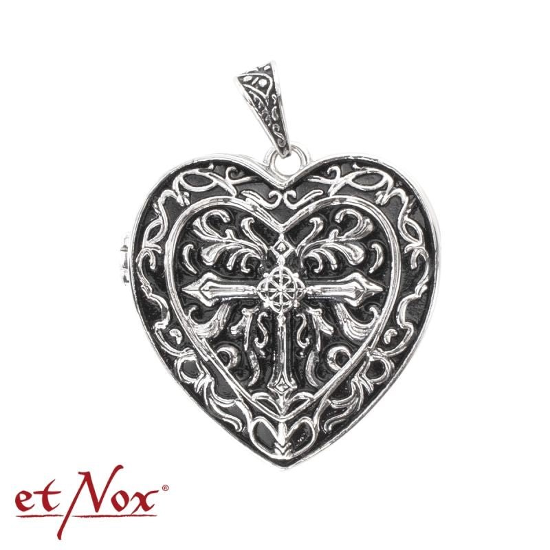 Cross, stainless steel pendant, from etNox - Necklace - The Dark Rose Emporium
