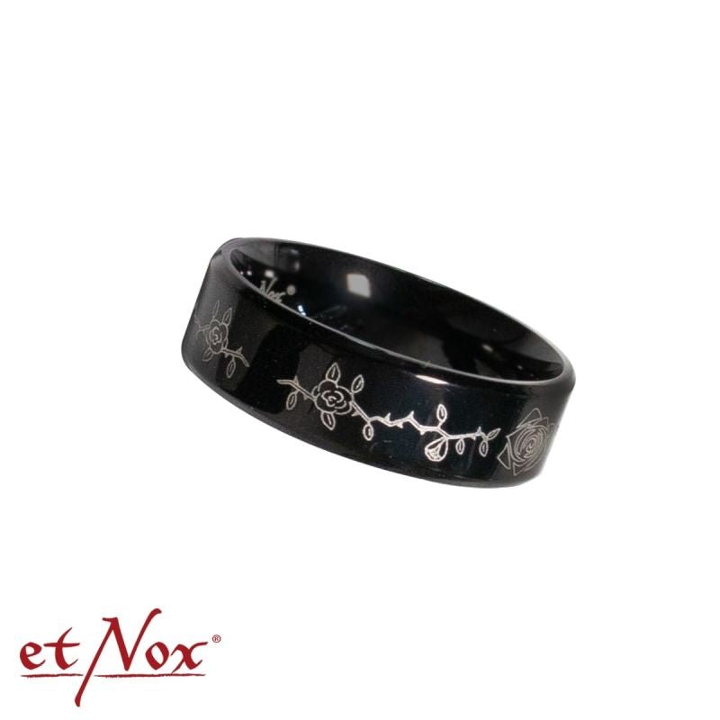 Rose Vine, stainless steel ring, from etNox - Ring - The Dark Rose Emporium