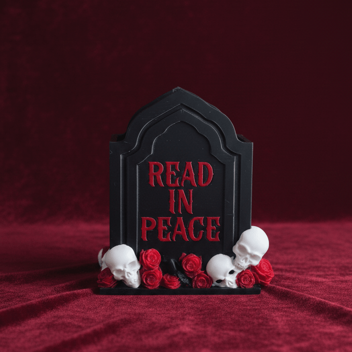 Read In Peace Bookmark Holder - Bookmark - The Dark Rose Emporium