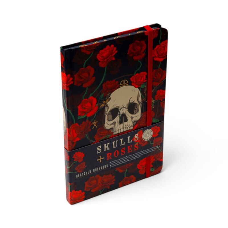 Skulls & Roses A5 Notebook - Notebook - The Dark Rose Emporium