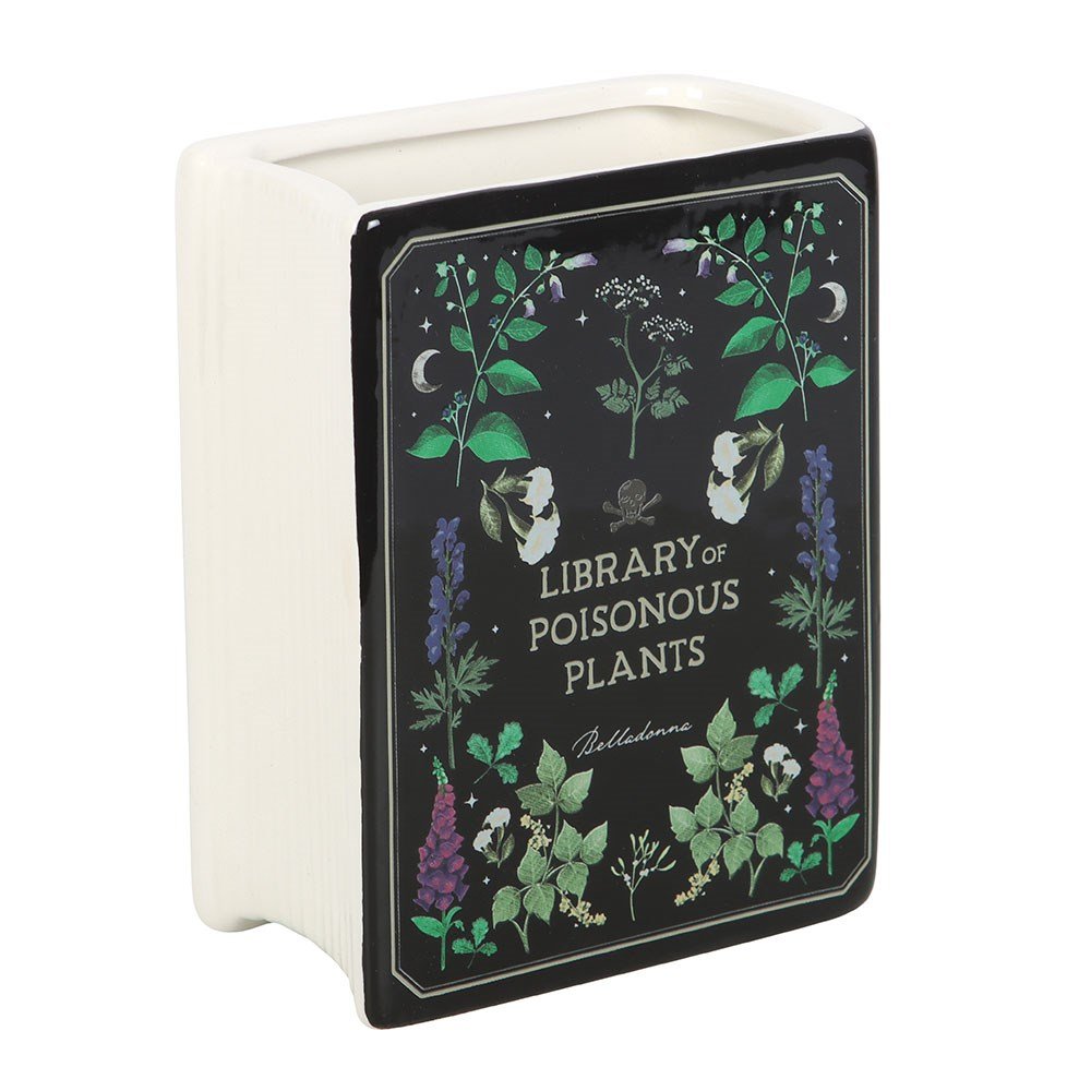 Poisonous Plants Book Shaped Vase - Vase - The Dark Rose Emporium