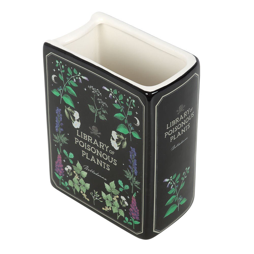 Poisonous Plants Book Shaped Vase - Vase - The Dark Rose Emporium