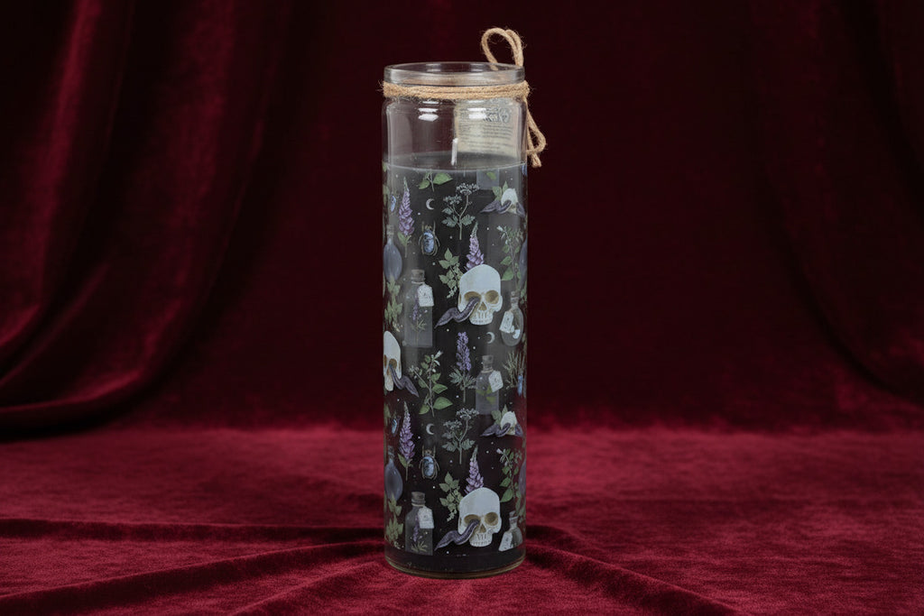Poisonous Plants Deadly Nightshade Glass Tube Candle - Candle - The Dark Rose Emporium