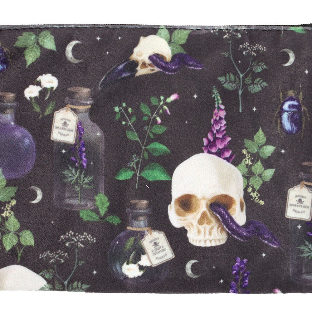 Venom & Vines Print Makeup Bag - Bag - The Dark Rose Emporium