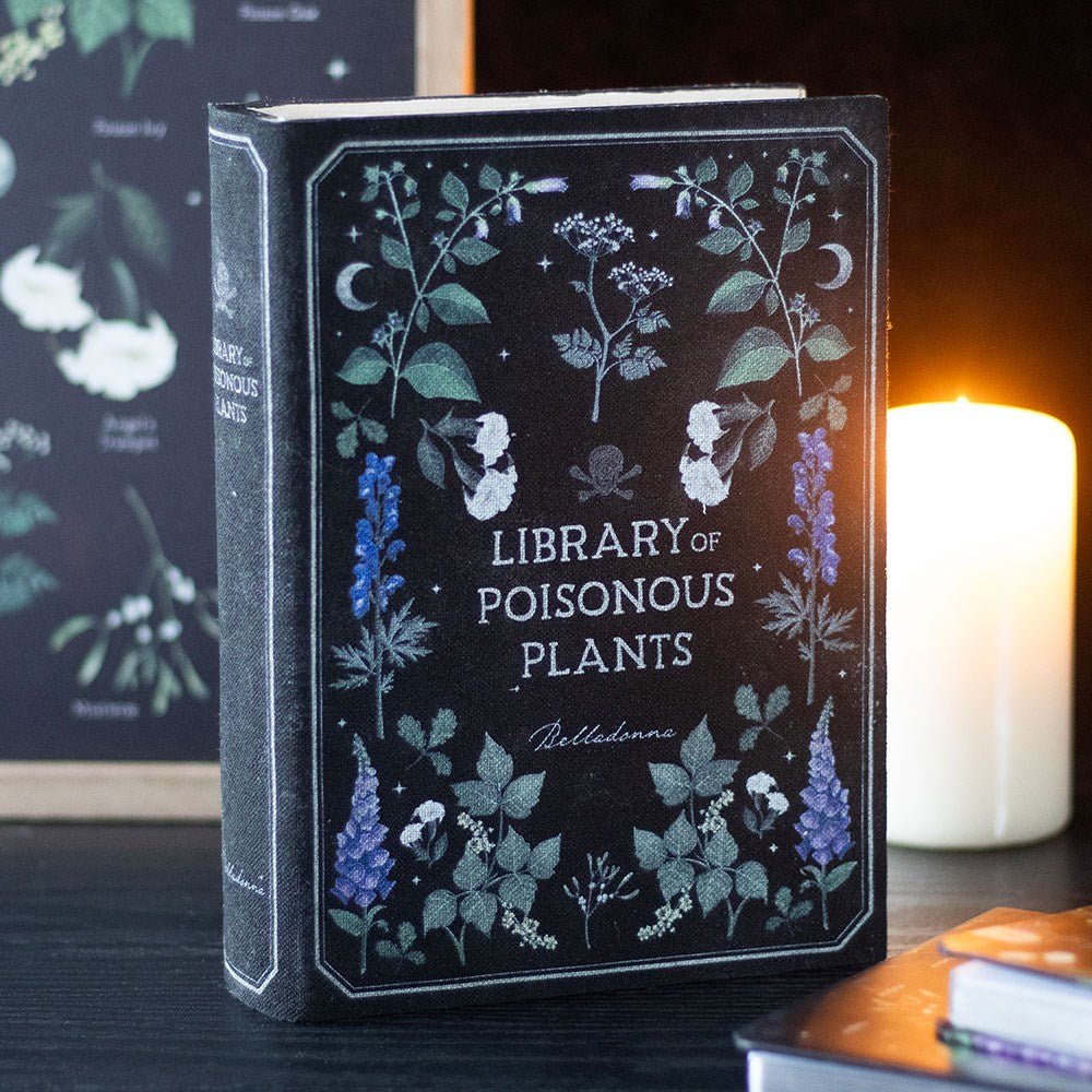 Library of Poisonous Plants Book Shaped Storage Box - Box - The Dark Rose Emporium