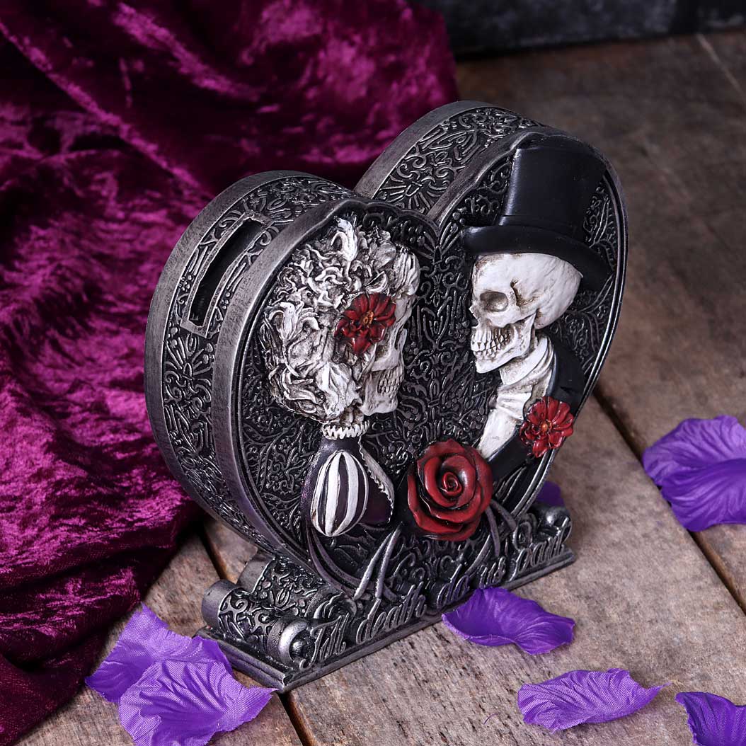 Till Death Do Us Part Money Box - Money Box - The Dark Rose Emporium