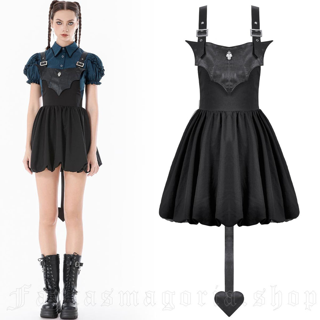 Baby Bat Pinafore Skirt - Skirt - The Dark Rose Emporium