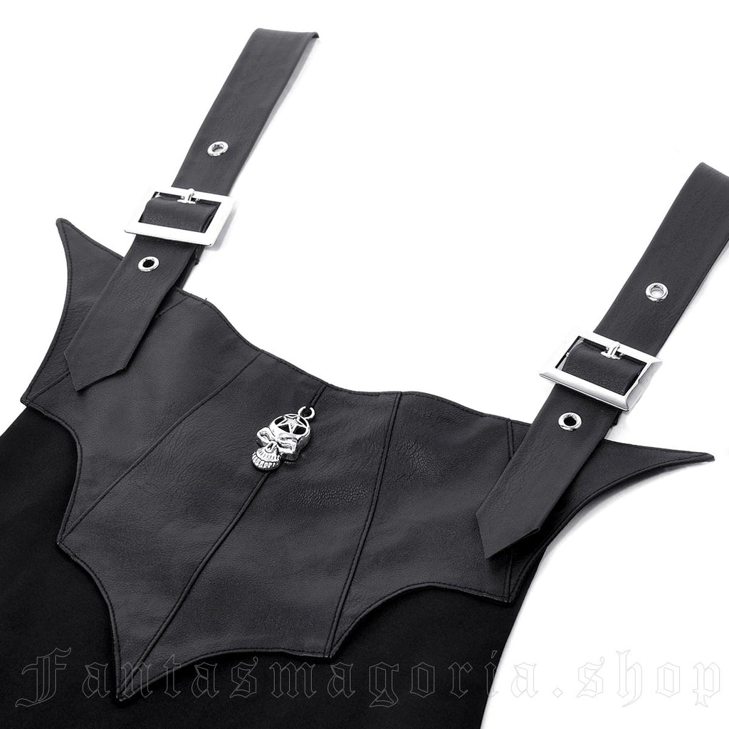 Baby Bat Pinafore Skirt - Skirt - The Dark Rose Emporium