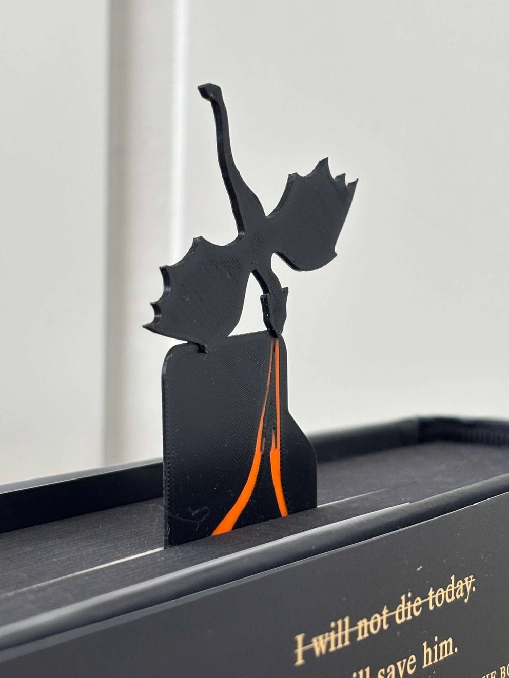 Bookmark – Dragon With Flames - Bookmark - The Dark Rose Emporium