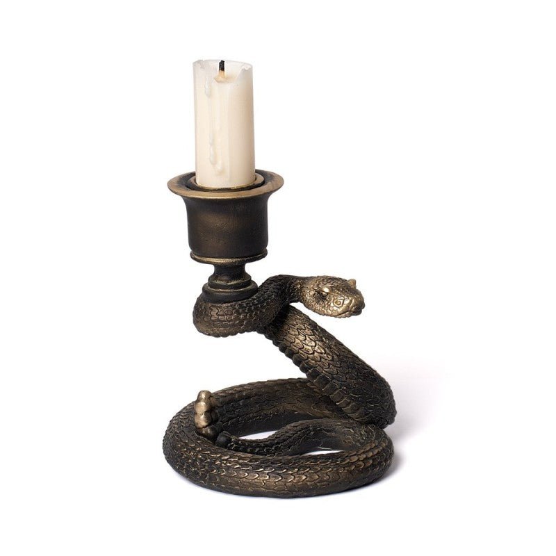 Death Rattle Candlestick - Candle Holder - The Dark Rose Emporium