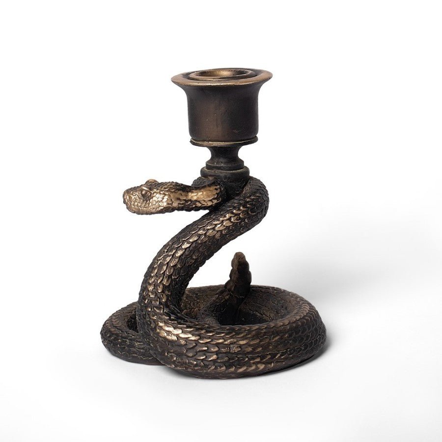 Death Rattle Candlestick - Candle Holder - The Dark Rose Emporium