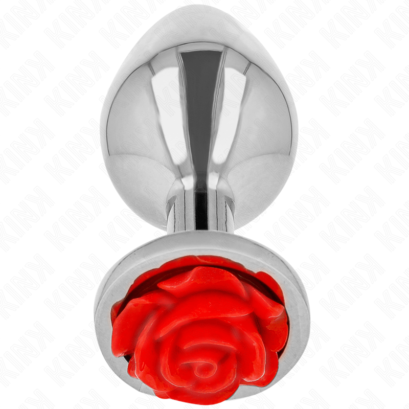 KINK - PLUG ANAL ROSE RED SIZE S - Sex Toy - The Dark Rose Emporium