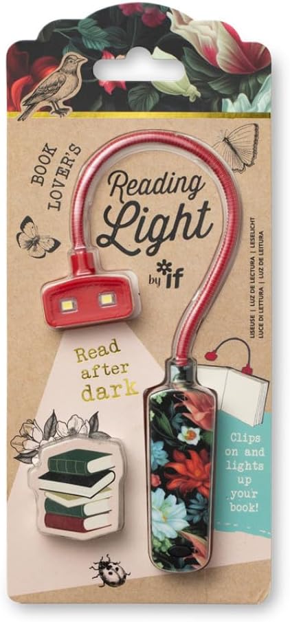 Book Lover's Reading Light - Dark Floral - Book Light - The Dark Rose Emporium