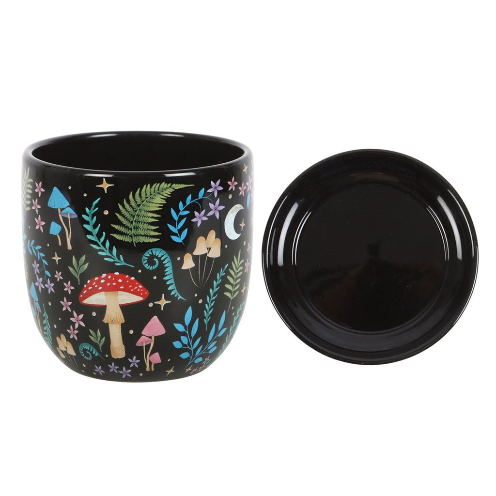 Dark Forest Plant Pot with Saucer - Plant Pot - The Dark Rose Emporium