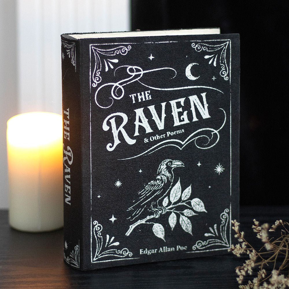 Mystic Raven The Raven Book-Shaped Storage Box - Storage Box - The Dark Rose Emporium