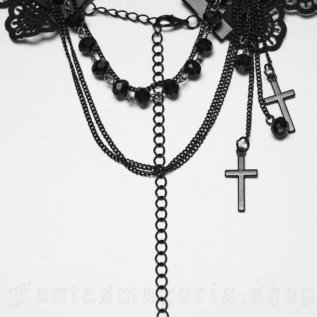 Rose Noir Choker - Necklace - The Dark Rose Emporium
