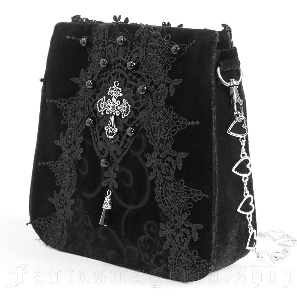 Royal Court Black Gothic Purse Bag - Purse - The Dark Rose Emporium