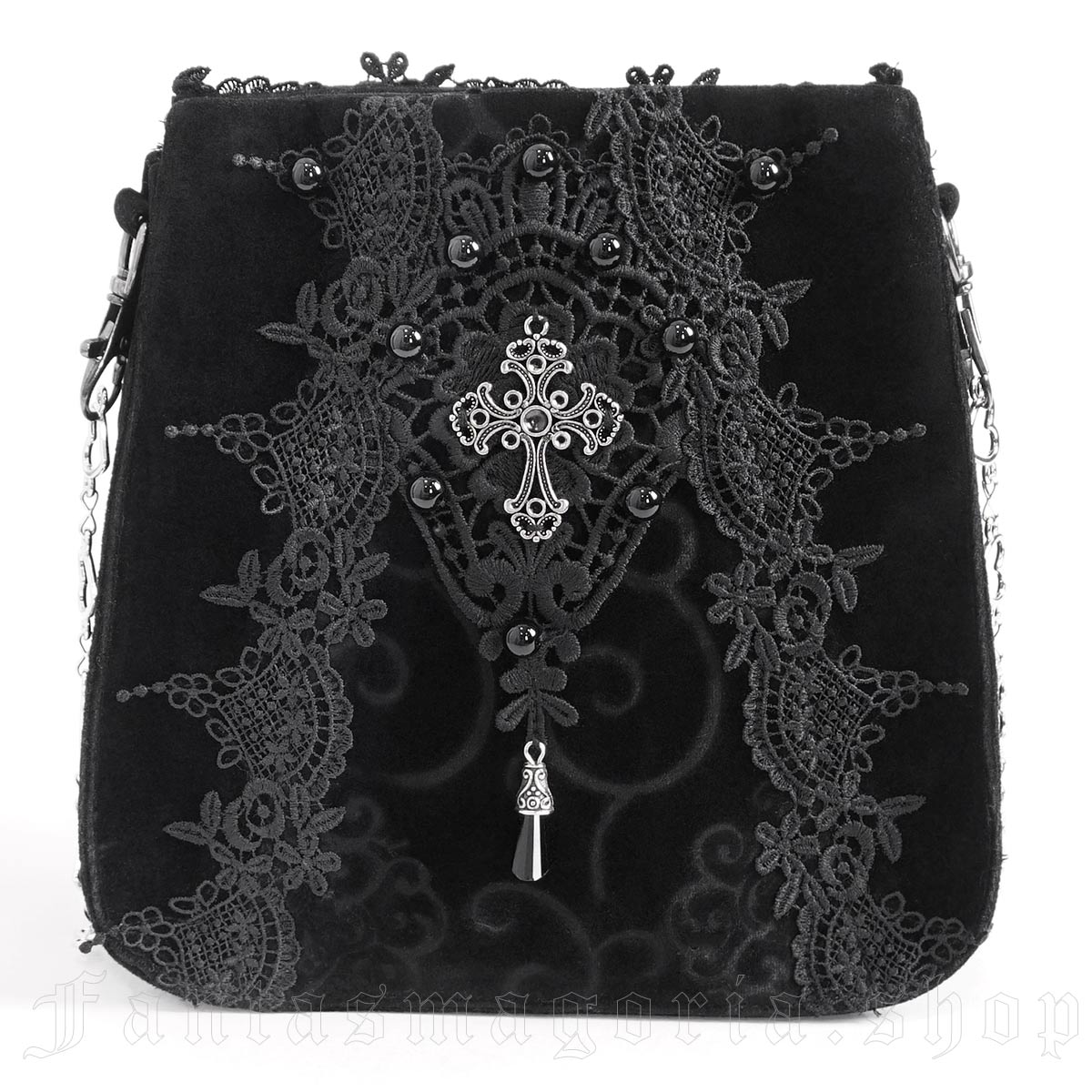 Royal Court Black Gothic Purse Bag - Purse - The Dark Rose Emporium