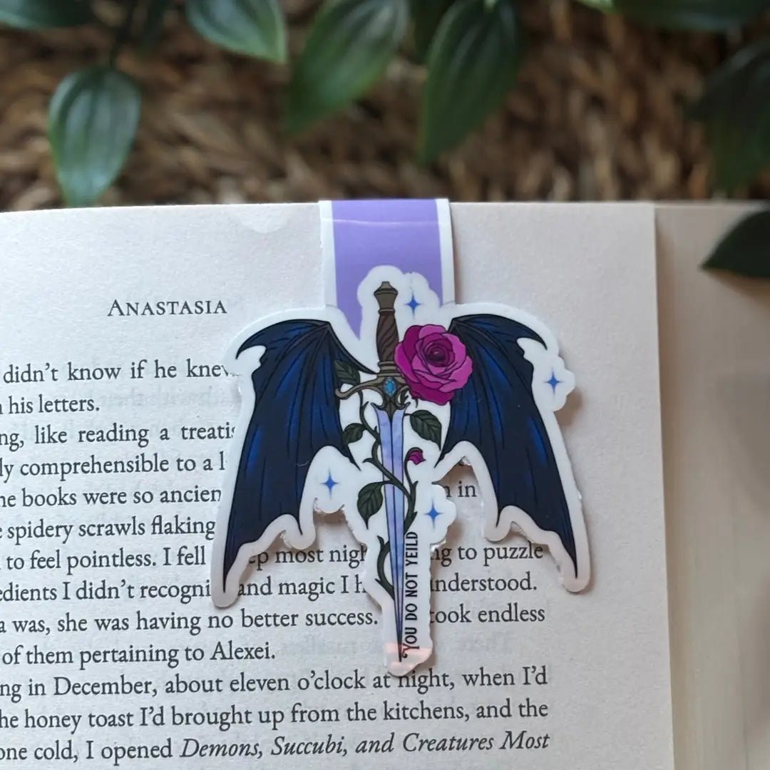 Magnetic Bookmark - You Do Not Yield - Bookmark - The Dark Rose Emporium